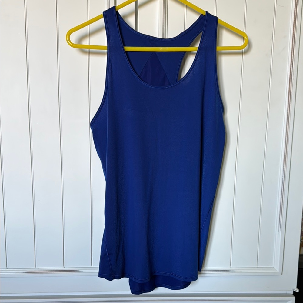 Lululemon Athletica Blue Tank Top Performance Fabric